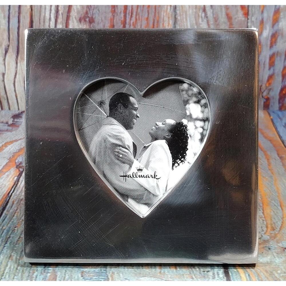 Hallmark Silver Heart-Shaped‎ Picture Frame